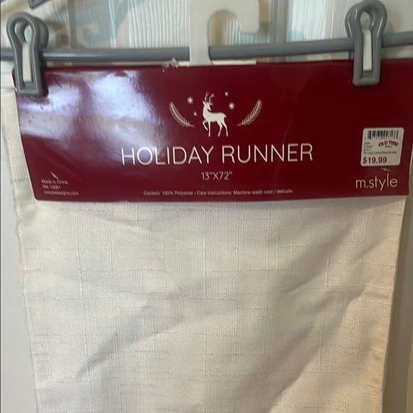 Holiday Runner with Merry Christmas Design 13” x 72” - Picture 3 of 6